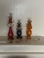Oriëntaalse parfumflesjes van glas- set van 3, Ophalen of Verzenden