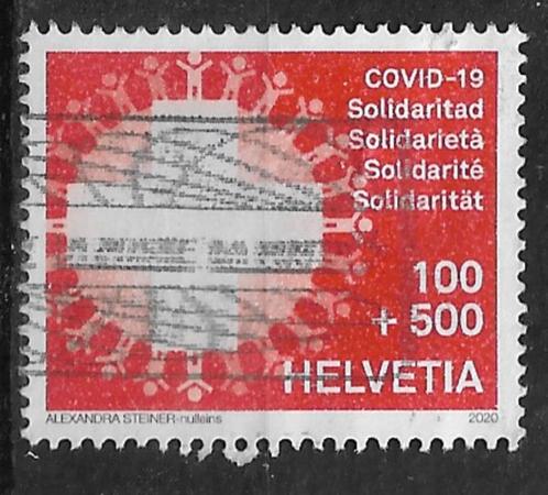 178-25 Zwitserland 2020 / COVID nom. Sf 1.00 + Sf 5.00, Postzegels en Munten, Postzegels | Europa | Zwitserland, Gestempeld, Verzenden