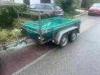 Dubbelasser aanhangwagen, Auto diversen, Aanhangers en Bagagewagens, Ophalen of Verzenden, Gebruikt