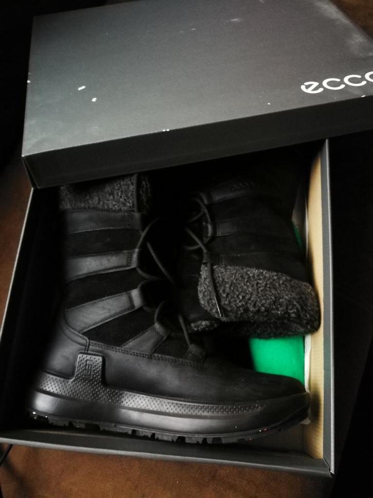 Leren Ecco winterlaarzen - zo goed als nieuw!, Kleding | Dames, Schoenen, Zo goed als nieuw, Snowboots, Zwart, Ophalen of Verzenden