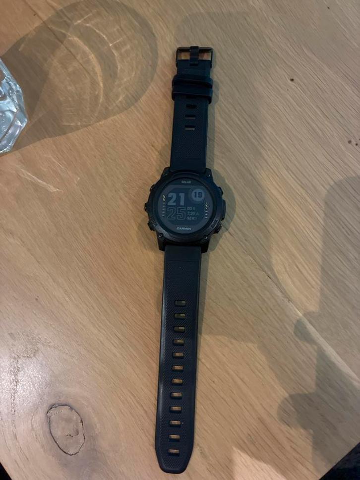 Garmin Descent G1 Solar - Smartwatch - Zwart, Sieraden, Tassen en Uiterlijk, Smartwatches, Zo goed als nieuw, Android, Zwart, Afstand