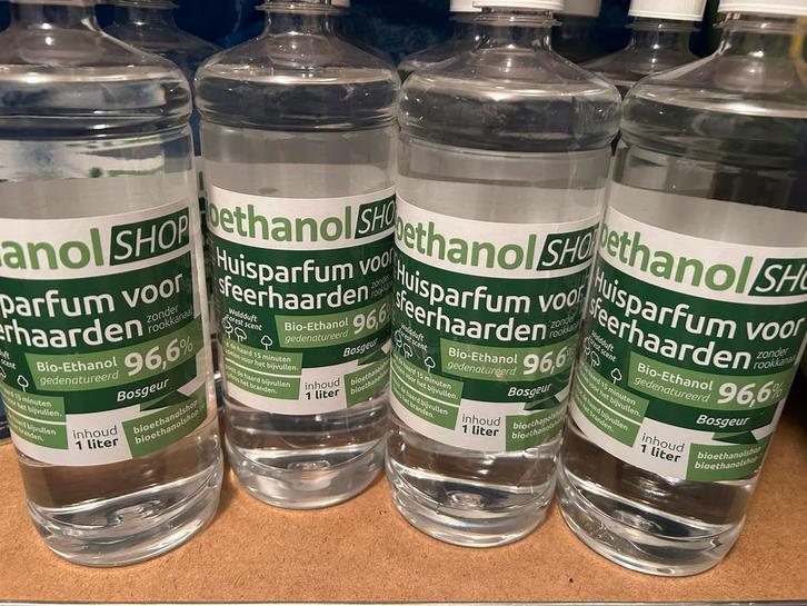 Bio-Ethanol met Bosgeur - 9 flessen, Huis en Inrichting, Kachels, Nieuw, Vrijstaand, Bio-ethanolhaard, Overige brandstoffen, Ophalen