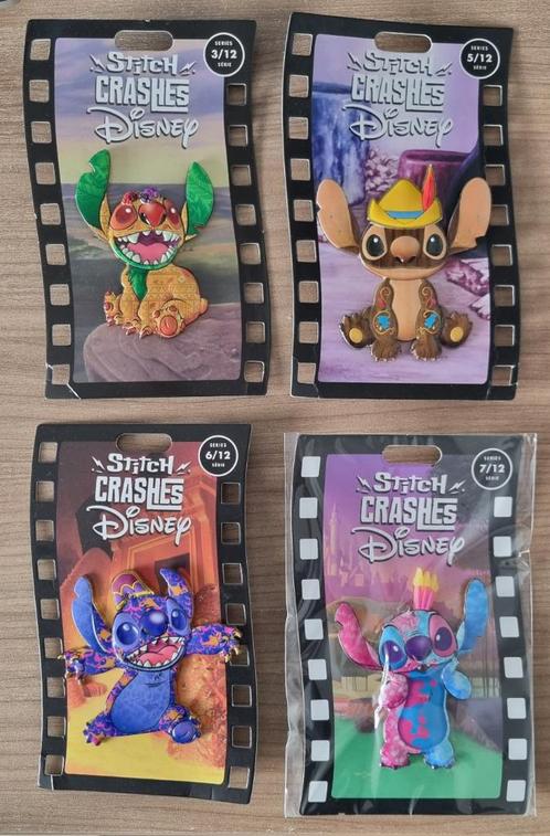 Disney pins - Stitch crashes - Jumbo = grote pins, Verzamelen, Disney, Nieuw, Overige typen, Overige figuren, Ophalen of Verzenden