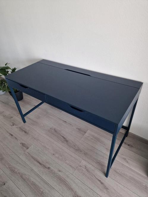 Ikea Bureau Alex in kleur blauw, Huis en Inrichting, Bureaus, Zo goed als nieuw, Ophalen