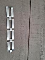 Schakelarmband staal, Ophalen of Verzenden, Zo goed als nieuw, Zilver, Staal