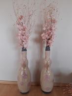 2 Vazen met takken en kunstbloemen, Ophalen, Overige kleuren, Aardewerk of Porselein, Zo goed als nieuw