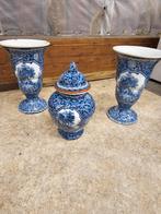 Delfts Blauw Set - Vazen & Pot met Deksel, Ophalen
