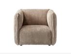by fonQ Ribbon Fauteuil - Mink - Rib | Van €699, nu, Huis en Inrichting, Fauteuils, Byfonq, Nieuw, Ophalen of Verzenden, Stof