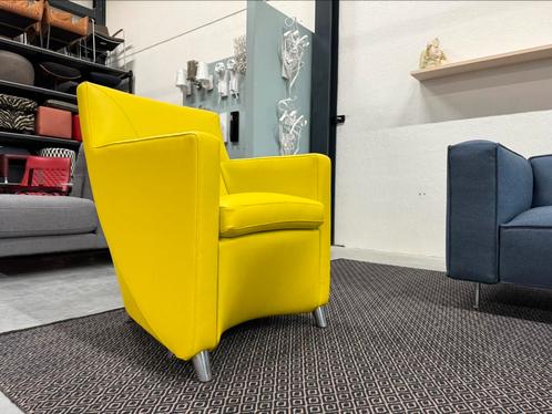 Nieuw Leolux Dolcinea Fauteuil Senso Canary design stoel, Huis en Inrichting, Fauteuils, Nieuw, Leer, Ophalen of Verzenden