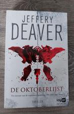 Jeffery Deaver - De oktoberlijst, Ophalen of Verzenden, Zo goed als nieuw, Jeffery Deaver