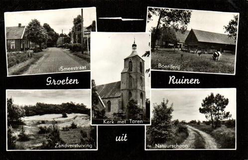 Groeten uit Ruinen - 5 afb. dorp natuur - ongelopen, Verzamelen, Ansichtkaarten | Nederland, Ongelopen, Gelderland, Ophalen of Verzenden
