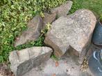 5 delen natuurstenen te koop, Tuin en Terras, Grind, Keien en Split, Ophalen, Overige materialen, Bruin, Zo goed als nieuw