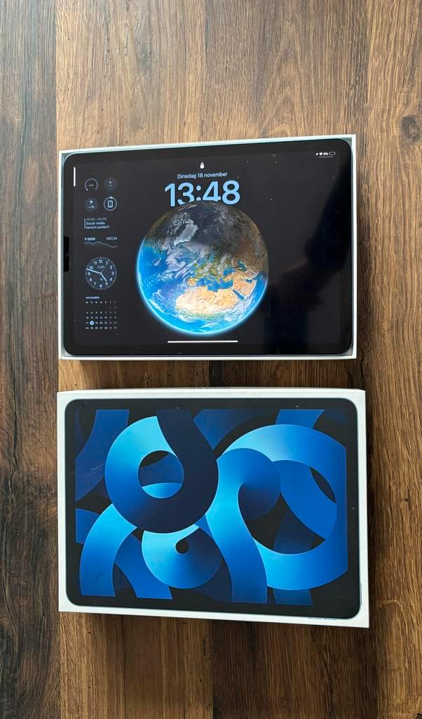 Apple iPad Air 2022 (5e generatie) 10.9 inch, Computers en Software, Apple iPads, Zo goed als nieuw, Wi-Fi, 11 inch, 64 GB, Blauw