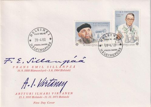 Finland 1980 EUROPA Bekende personen Arts S151, Postzegels en Munten, Postzegels | Eerstedagenveloppen, Onbeschreven, Europa, Ophalen of Verzenden