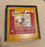 Profilo Bouwstenen in houten doosje uit jaren 40, Antiek en Kunst, Ophalen of Verzenden