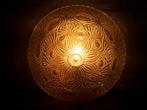 Vintage retro plafonniere plafondlamp wandlamp glas jaren 60, Ophalen of Verzenden, Zo goed als nieuw, Glas, Vintage retro jaren 60 glas Design.