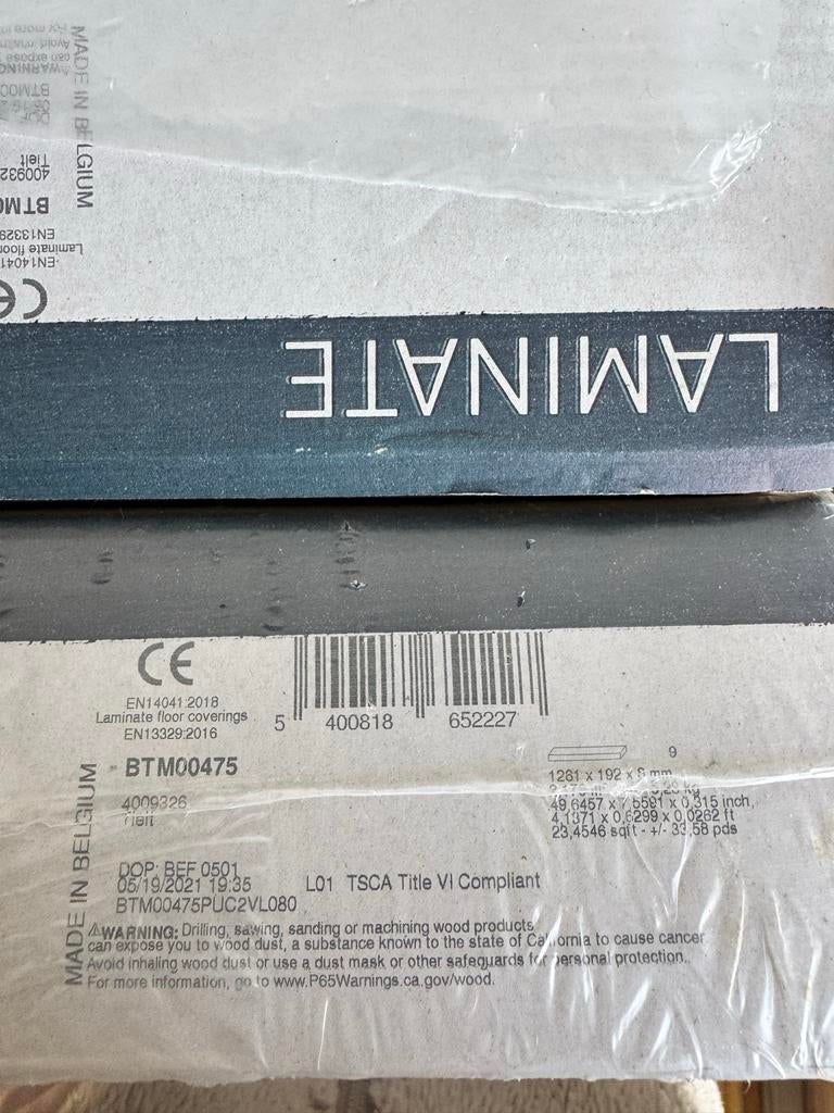 Beautifloor laminaat West-Vlaanderen Tielt BTM475 >80m2, Ophalen, 50 tot 150 cm, Zo goed als nieuw, 10 m² of meer