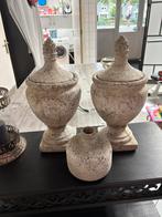 Kaarsen en dergelijke, Huis en Inrichting, Woonaccessoires | Vazen, Ophalen of Verzenden, Gebruikt, Glas, Minder dan 50 cm