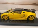1:18 UU Ultra Unique Bugatti Veyron Geel-zwarte combinatie, Ophalen of Verzenden, Nieuw, Auto, Overige merken