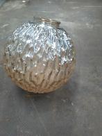 Vintage lamp'plafoniere 'bol'glazen bol .retro 'lamp, Gebruikt, Ophalen of Verzenden, Grijs, Minder dan 25 cm