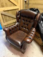 Nieuwe chesterfield oorfauteuil, Huis en Inrichting, Fauteuils, Ophalen of Verzenden, Zo goed als nieuw, 75 tot 100 cm