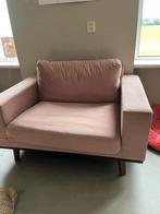 Loveseat Torino roze velours, Ophalen, Gebruikt, 75 tot 100 cm