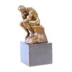De Denker Beeld - Bronzen Sculptuur Kunst Beelden - DSBR-154, Antiek en Kunst, Kunst | Beelden en Houtsnijwerken, Verzenden