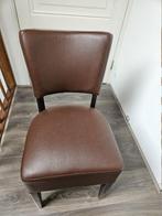 tafelstoelen 5 keer nieuwstaat voor prikkie, Ophalen, Kunststof, Bruin, Zo goed als nieuw