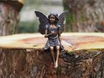 Bronzen beeld/ ELFJE met BLOEM /FEE / ENGEL