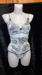 Nieuw - Millesia burlesque 3-delige set retro - 36, Millesia, Ophalen of Verzenden, Zwart, Setje