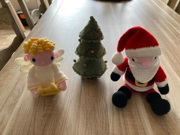 Gehaakte kerstfiguren beschikbaar voor biedingen
