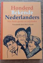 H.C. Kruik - Honderd Bekende Nederlanders, Ophalen of Verzenden, Zo goed als nieuw, H.C. Kruik