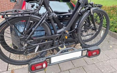 Spinder fietsdrager zwart, Auto diversen, Fietsendragers, Zo goed als nieuw, Trekhaakdrager, 2 fietsen, Ophalen