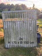 2x kennelpaneel met damwand. Hondenhok. Hek.  175x150, Ophalen, Gebruikt, IJzer, Overige typen