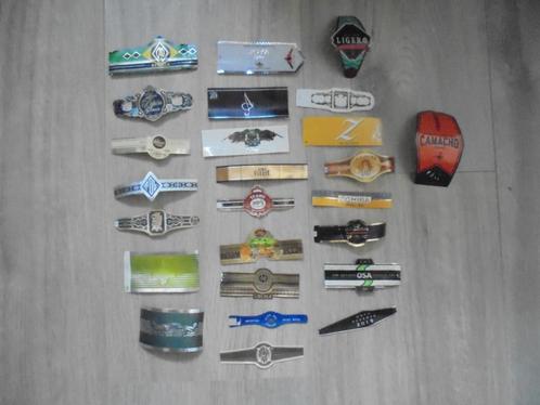 25 Sigarenbanden uit Cuba, Nicaraqua en Dominica Republic, Verzamelen, Rookartikelen, Aanstekers en Luciferdoosjes, Zo goed als nieuw
