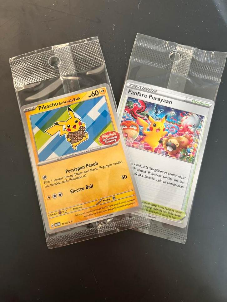 Pikachu Promo duo, Hobby en Vrije tijd, Verzamelkaartspellen | Pokémon, Nieuw, Losse kaart, Ophalen of Verzenden