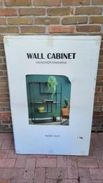 Nieuwe zwarte wandkast metaal, Met plank(en), 100 tot 150 cm, Nieuw, Ophalen of Verzenden