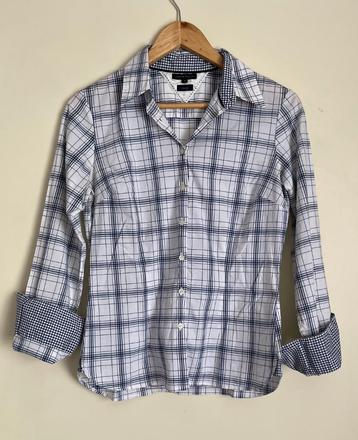 T.H. dames meisjes overhemd blouse maat 6 - 34/36 blauwwit beschikbaar voor biedingen