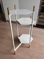 Zuiver Bijzettafel Honeycomb - Marmer & Goud, Huis en Inrichting, Tafels | Bijzettafels, Minder dan 55 cm, Metaal of Aluminium