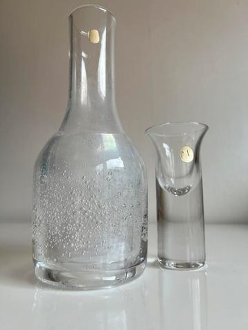 Vintage Leerdam Floris Meydam Forest Port Glas + Karaf 1968 beschikbaar voor biedingen