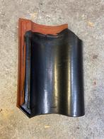 Zwart geglazuurde Hollandse dakpannen, Doe-het-zelf en Verbouw, Dakpannen en Dakbedekking, Ophalen, Gebruikt, Steen of Klei, Zwart