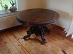 Antieke ronde eiken jachttafel, Ophalen