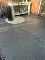 Natuursteen/nero eleganto (ruim 30m2) tegels van 60x60, Tuin en Terras, Ophalen, Gebruikt, Natuursteen, Terrastegels