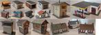 Te koop aangeboden diverse HO huisjes e.d., Overige merken, Gebruikt, Gelijkstroom of Wisselstroom, Brug, Tunnel of Gebouw