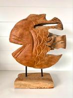 Houten vis ornamen op voet, Antiek en Kunst, Ophalen of Verzenden