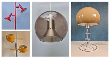 Vintage designlampen I Raak Gepo Anvia Herda Nason Leucos beschikbaar voor biedingen