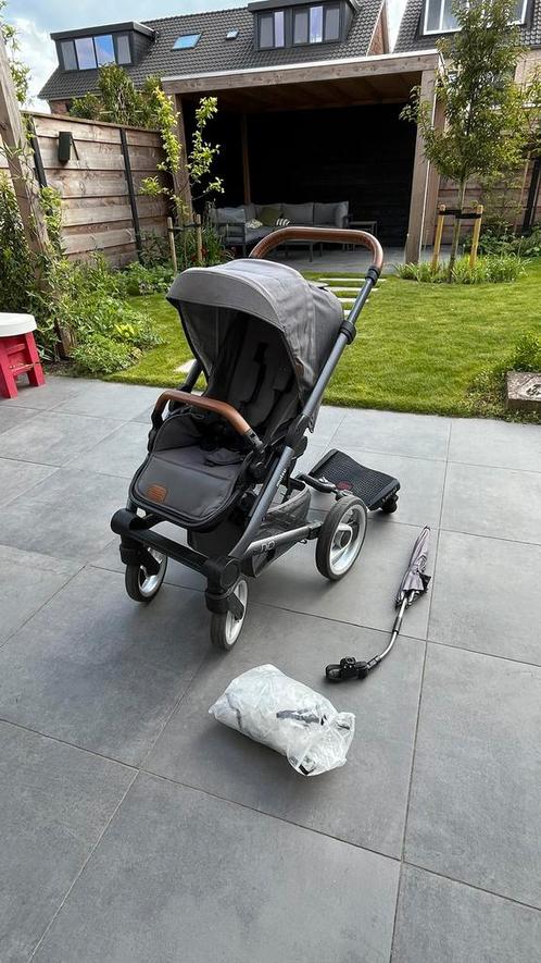 Mutsy Nio NorthGrey kinderwagen + veel accessoires:, Kinderen en Baby's, Kinderwagens en Combinaties, Gebruikt, Mutsy, Ophalen
