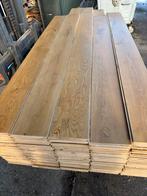 Eiken vloer 38m2 multivloer 18cm breed 1,8cm dik toplaag 6mm, Doe-het-zelf en Verbouw, Ophalen, Gebruikt, Onbekend, Vloerdelen of -planken