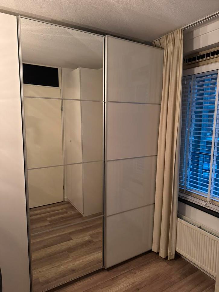 Witte Ikea pax kledingkast, Huis en Inrichting, Kasten | Kledingkasten, Zo goed als nieuw, 200 cm of meer, 50 tot 75 cm, Ophalen