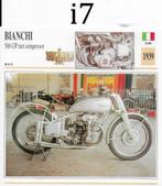Ma1131 motorkaart ( i7 ) Bianchi 500 gp ( 1939 ), Verzamelen, Ophalen of Verzenden, Zo goed als nieuw, Motoren